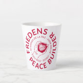 Friedens Friedensbauer Latte-Tasse Milchtasse (Vorderseite)