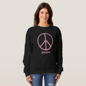 Friedens Friedenszeichen Sweatshirt (Vorne ganz)