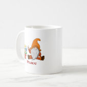 Friedens-Gnom auf einer Kaffeetasse (Vorderseite Links)