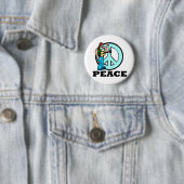 Friedens-Hippie Button (Beispiel)