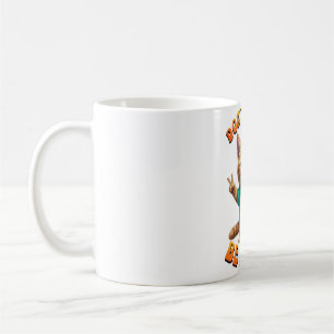 Friedens-Hippie-Glückliches-Boho-Kätzchen Katze Kaffeetasse