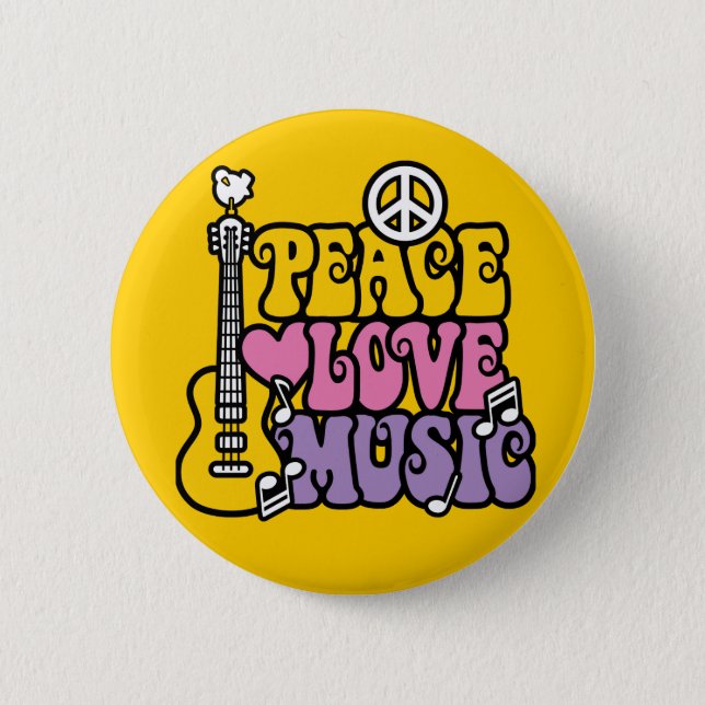 Friedens-Liebe Button (Vorderseite)