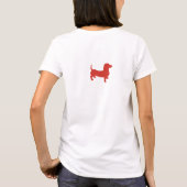 Friedens-Liebe-Dackeln T-Shirt (Rückseite)
