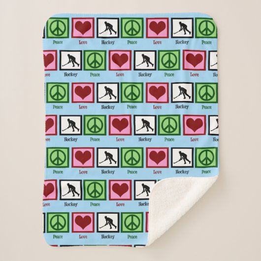 Friedens-Liebe-Feldhockey Sherpadecke (Vorderseite)