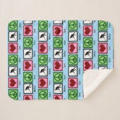 Friedens-Liebe-Feldhockey Sherpadecke (Vorderseite (Horizontal))