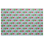 Friedens-Liebe-Feldhockey Stoff (Fat Quarter (45,7 x 55,9 cm))