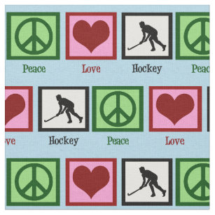 Friedens-Liebe-Feldhockey Stoff