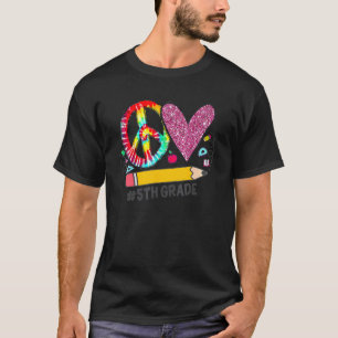 Friedens-Liebe Fünfte Klasse zurück zum Schulteam  T-Shirt