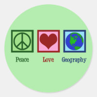 Friedens-Liebe-Geografie-Lehrer