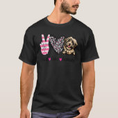 Friedens-Liebe Havanese Havanese Hund Mama T-Shirt (Vorderseite)