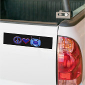 Friedens~ Liebe ~ Hockey Autoaufkleber (Auf Lkw)