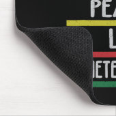 Friedens-Liebe Juneteentaler Stolz Mousepad (Ecke)