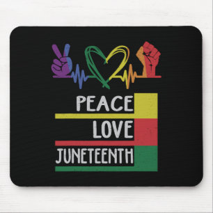 Friedens-Liebe Juneteentaler Stolz Mousepad