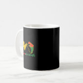 Friedens-Liebe Juneteenth Black Pride Freedom 4. Kaffeetasse (Vorderseite Links)