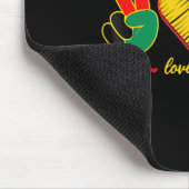 Friedens-Liebe Juneteenth Black Pride Freedom 4. Mousepad (Ecke)
