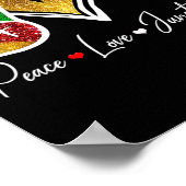 Friedens-Liebe Juneteenth Black Pride Freedom 4. Poster (Ecke)