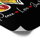 Friedens-Liebe Juneteenth Black Pride Freedom 4. Poster (Ecke)
