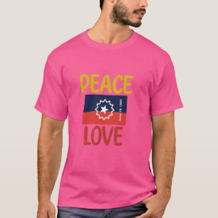 Friedens-Liebe Juneteenth, Juneteenth Flag, Freedo T-Shirt