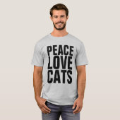 FRIEDENS-LIEBE-KATZEN-T - Shirt (Vorne ganz)