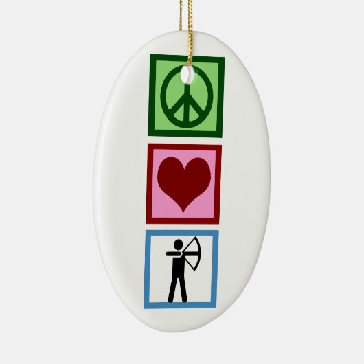 Friedens-Liebe Keramikornament (Rechts)