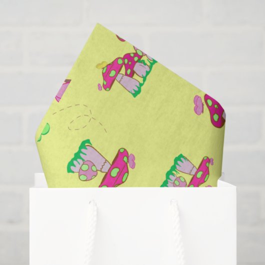 Friedens-Liebe-Pilze-Geschenktasche Seidenpapier (Geschenktüte)