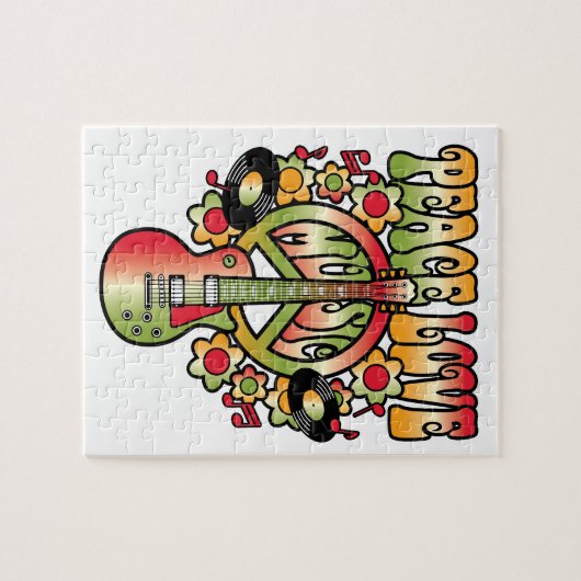 Friedens-Liebe Puzzle (Horizontal)