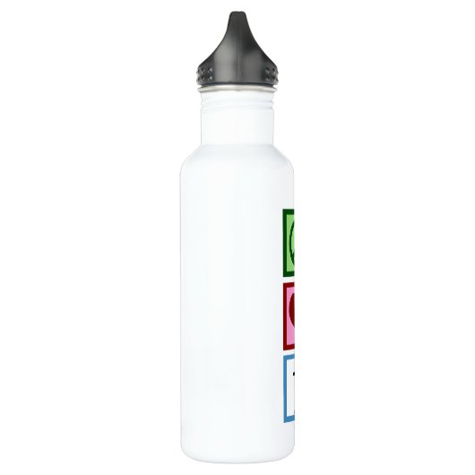 Friedens-Liebe Trinkflasche (Links)