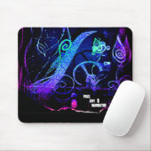 Friedens-, Liebe u. Fantasie mousepad (Mit Mouse)