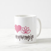 Friedens-, Liebe u. nam myoho renge Kaffee-Tasse Kaffeetasse (VorderseiteRechts)