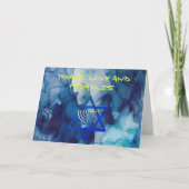 FRIEDENS-LIEBE UND MIRACLES-Urlaub-HANUKKAH-Karte Karte (Vorderseite)