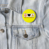 Friedens-, Liebe-und Süßigkeits-Mais Button (Beispiel)