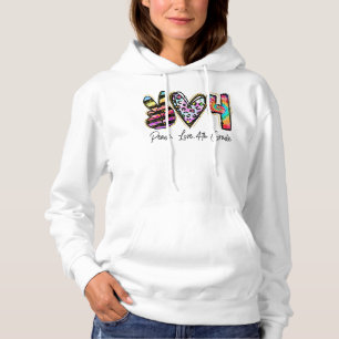 Friedens-Liebe Vierter Grad Dozentin Girl Team 4. Hoodie