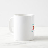 Friedens-Liebe Weimaraners-Plätze Kaffeetasse (Vorderseite Links)