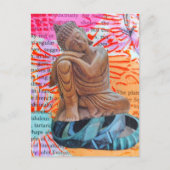 Friedens-Mixed-Media-Collage Postkarte (Vorderseite)