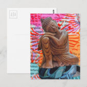 Friedens-Mixed-Media-Collage Postkarte (Vorne/Hinten)