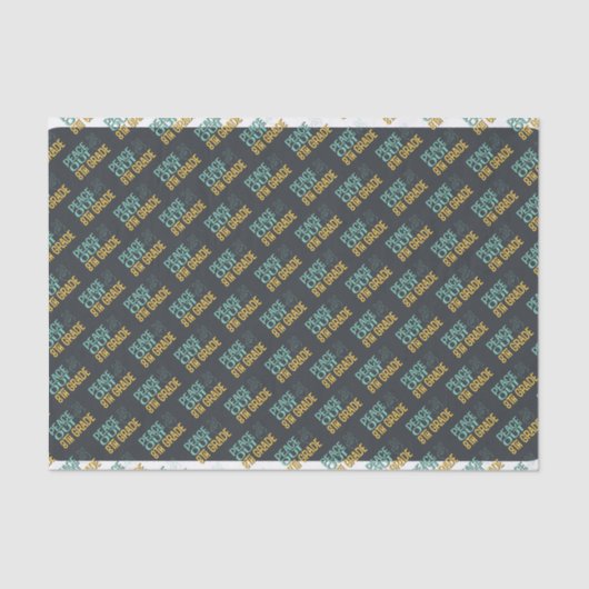 Friedens-Out-Abschluss der achten Klasse Seidenpapier (Vorderseite)