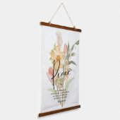 Friedens-Philippinen 4:6 Orangefarbene Wandteppich Mit Holzrahmen (Gewinkelt)