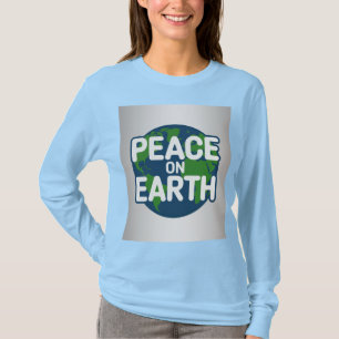 Friedens-T-Shirt in Blau T-Shirt