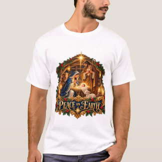 Friedens-T-Shirt mit Bethlehem-Weihnachtsgeschicht T-Shirt