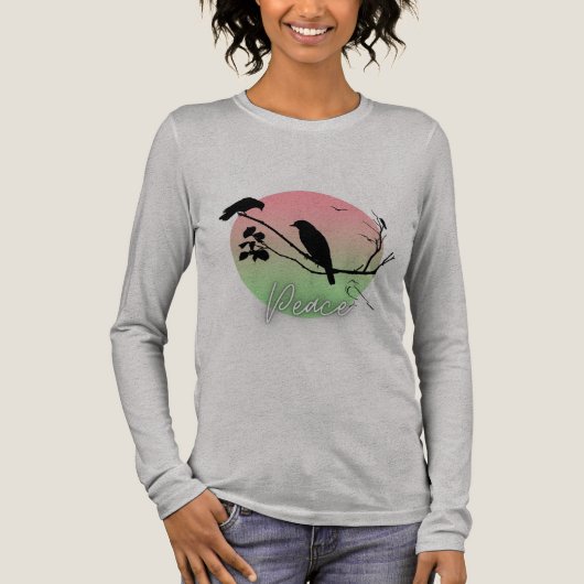 Friedens-T-Shirt Tri-Blend Shirt (Vorderseite)