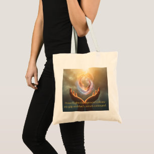 Friedens-Tasche mit Zitat Tragetasche