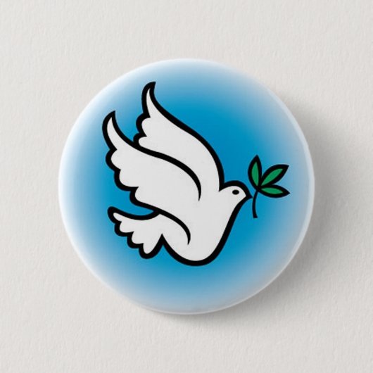 Friedenstaube Button (Vorderseite)