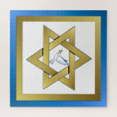 Friedens Taube Davidstern Puzzle (Horizontal)