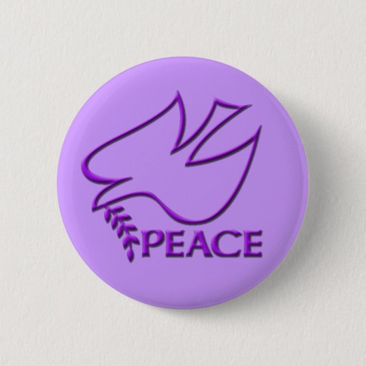 Friedens Taube Friedenszeichen Button (Vorderseite)