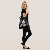 Friedens-Taube & Herz-Tasche Tasche (Am Model)