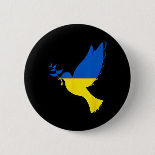 Friedens Taube in der Ukraine. Steht mit der Ukrai Button