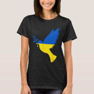 Friedens Taube in der Ukraine. Steht mit der Ukrai T-Shirt