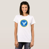 Friedens Taube mit editierbarem Text T-Shirt (Vorne ganz)
