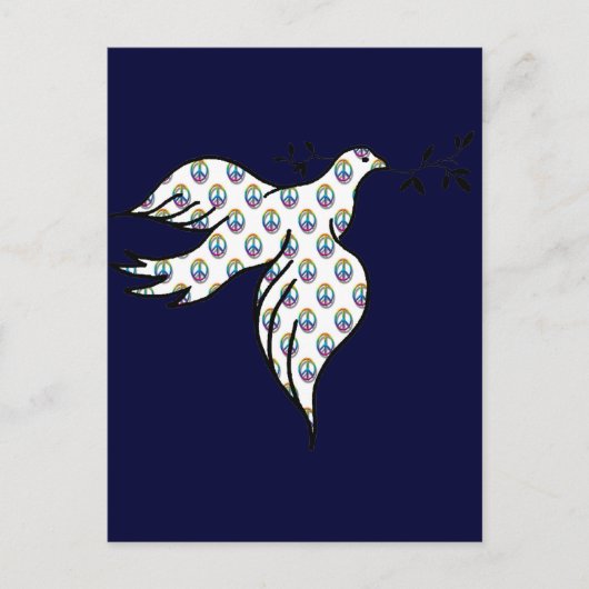 Friedens Taube Postkarte (Vorderseite)