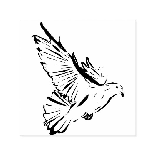 Friedens-Tauben-Briefmarke Permastempel (Design)